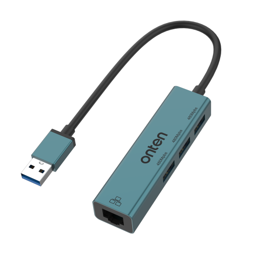 ONTEN OTN-5226 4 in 1 USB 2.0 to RJ45 (100) + USB2.0*3 Hub