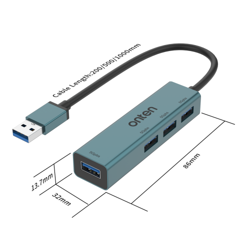 ONTEN  4 in 1 USB3.0 to USB3.0 *4 Port Hub
