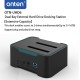 Onten Dual Bay External Hard Drive Docking Station for 2.5/3.5 inch HDD/SSD MAX 2x16TB