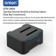 Onten Dual Bay External Hard Drive Docking Station for 2.5/3.5 inch HDD/SSD MAX 2x16TB