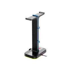Havit TH650 RGB Headphone Stand with Dual Hanger &amp; 2 USB Ports