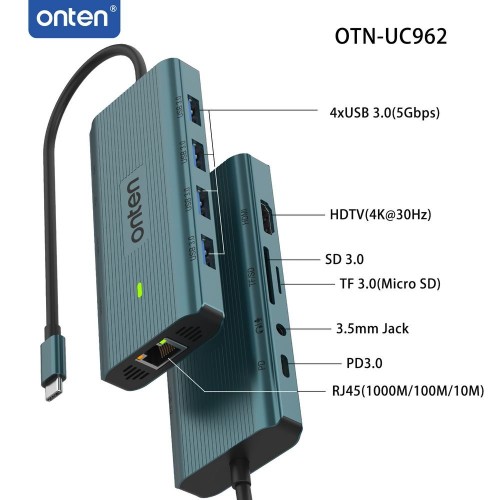 Onten 11 in 1 USB-C Multi-function docking station