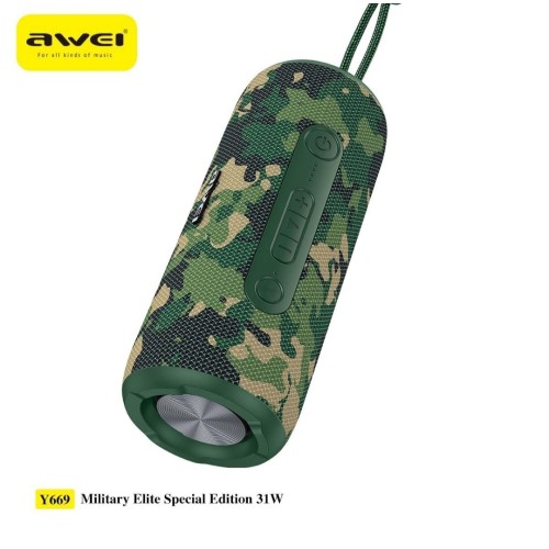 Awei Y669 Bluetooth TWS Waterproof Outdoor Dual Speaker (31W)