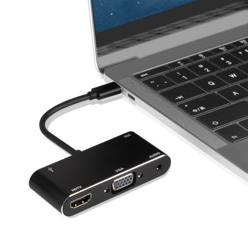 Onten Dual Display Port HDMI/VGA/Audio/USB 3.0 Hub With PD Charger