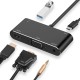 Onten Dual Display Port HDMI/VGA/Audio/USB 3.0 Hub With PD Charger