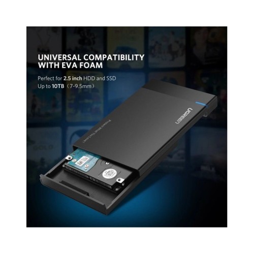 UGREEN 30848 USB A 3.0 To 2.5 Inch SATA HDD Enclosure