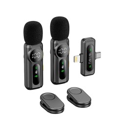 WiWU Wi-WM007 Dual Wireless Lavalier Microphone